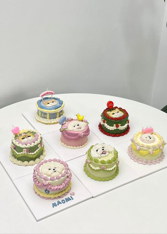 2D Vintage Piped Portrait Cake