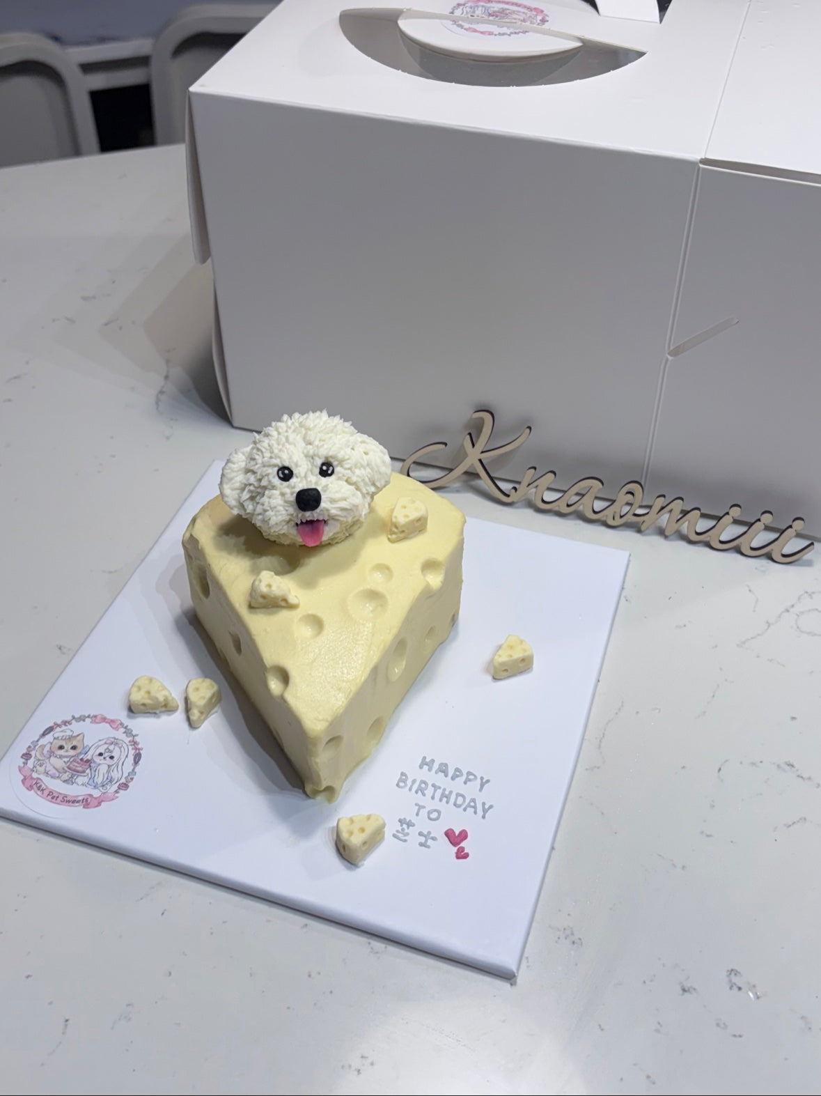 3D Sculpted Small Head Cheese Cake
