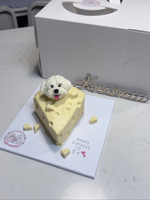 3D Sculpted Small Head Cheese Cake